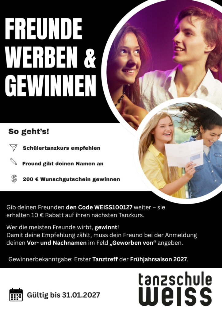 Tanzschule Weiss Schülerkurse