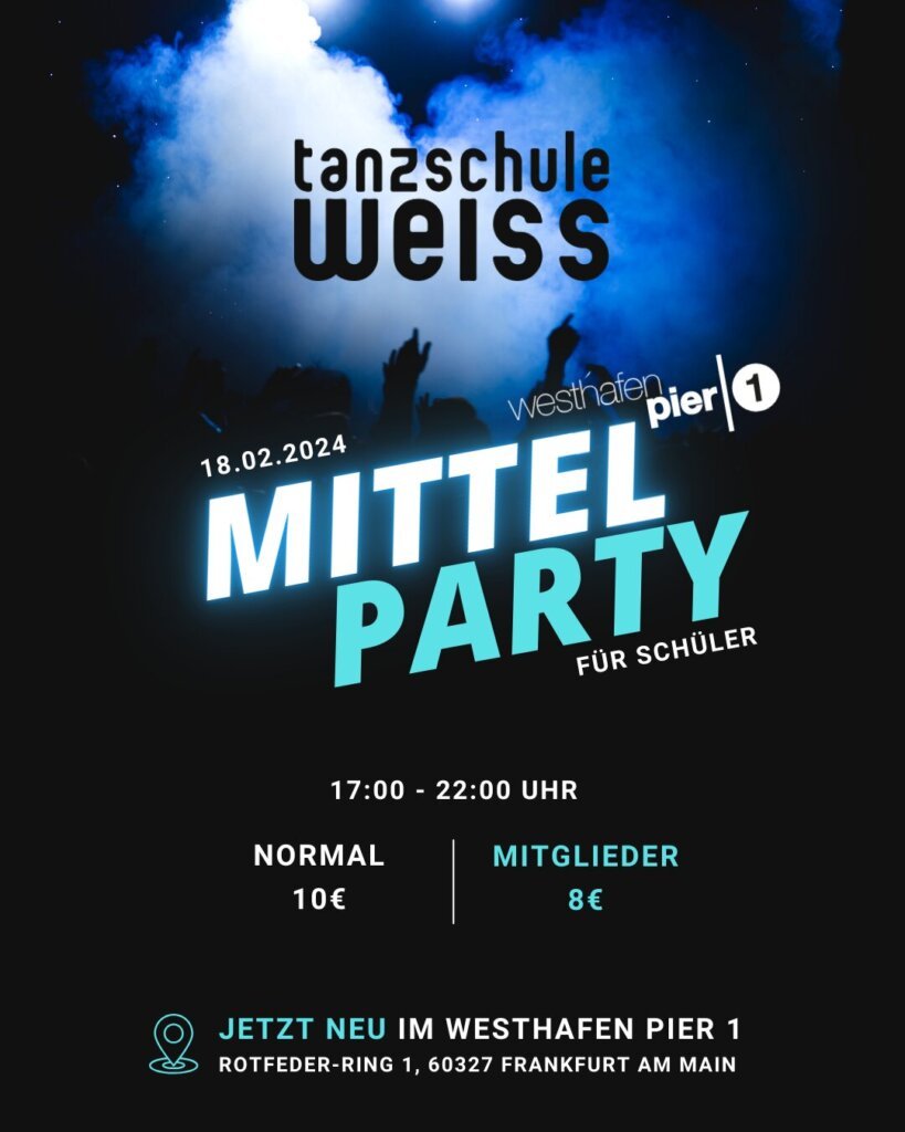 Mittelparty Tanzschule Weiss