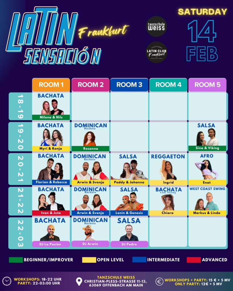 Tanzschule Weiss   LATIN SENSACIÓN Frankfurt